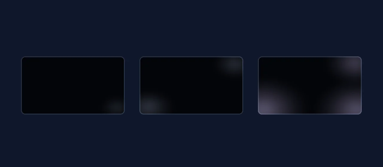Three black monitor panels showing increasing backlight bleed: a small acceptable corner pinpoint, a borderline two-corner glow, and a return-worthy large cloud spreading inward