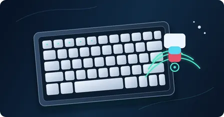 Conceptual tenkeyless keyboard with magnetic-field arcs and a Hall sensor