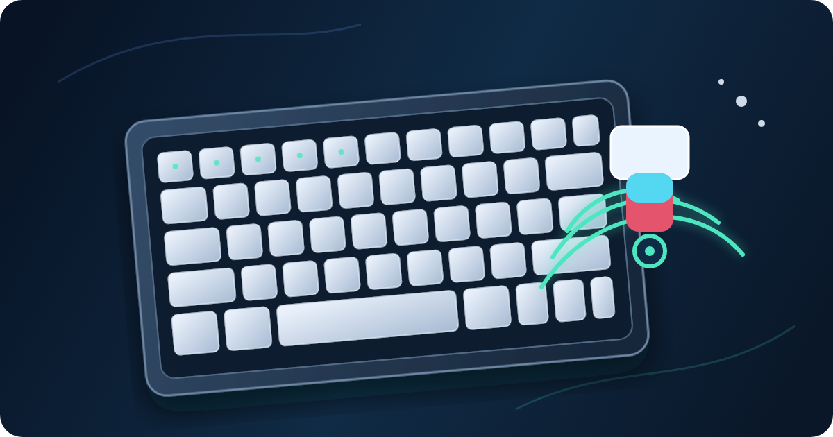 Conceptual tenkeyless keyboard with magnetic-field arcs and a Hall sensor