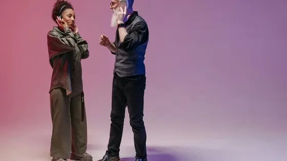 Person wearing headphones while checking why they cannot hear a 17 kHz hearing age test tone