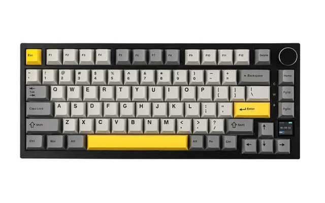 Ajazz AK820 Pro 75 percent gasket-mount mechanical keyboard with rotary knob